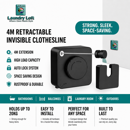 Laundry Loft™ Space-Saving Clothesline (4 Meter)