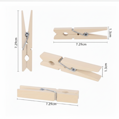 Laundry Loft™ Clothespin Dimension Diagram - No Yellow